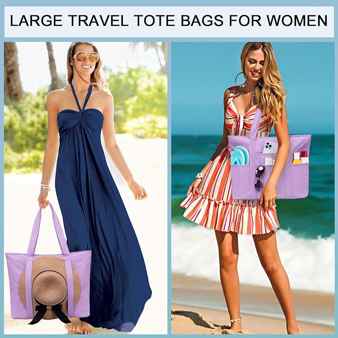 LEDAOU Beach Bags for Women, Beach Bags Waterproof Sandproof, Packable Beach - Image 5