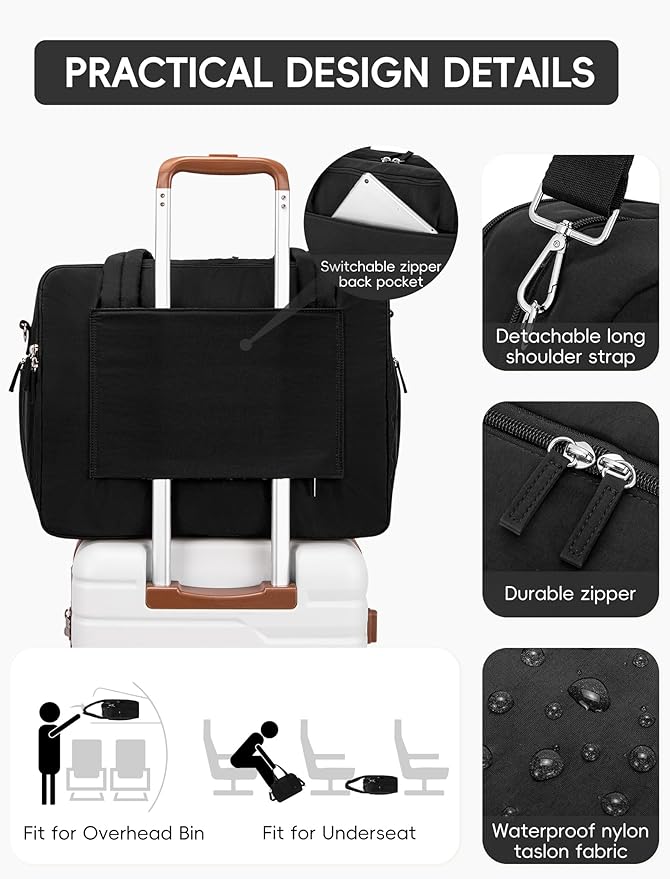 CLUCI Duffle Bag for Business Travel, Weekender Puffer Carry On - Image 6
