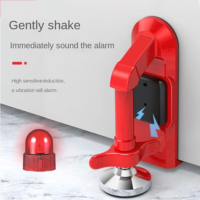 Portable Alarm Door Stopper for Bottom of Door, 2025 New Door Stop Alarm Wedge - Image 4