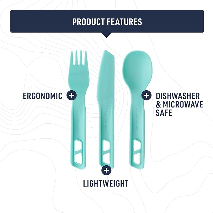 Sea to Summit Passage Camp Cutlery Set, Spoon and Knife, Spicy Orange - Image 3
