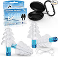 Ear Plugs for Airplane Pressure Relief, 2 Pairs Adults Soft Silicone Reusable by VIGOROAD