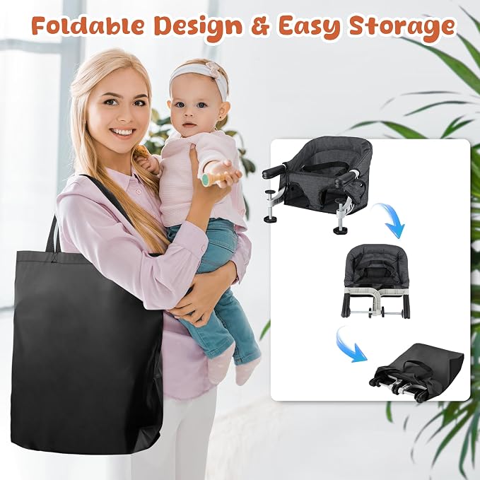 Hook On High Chair, Jozzve Baby High Chair, Portable High Chair - Image 6