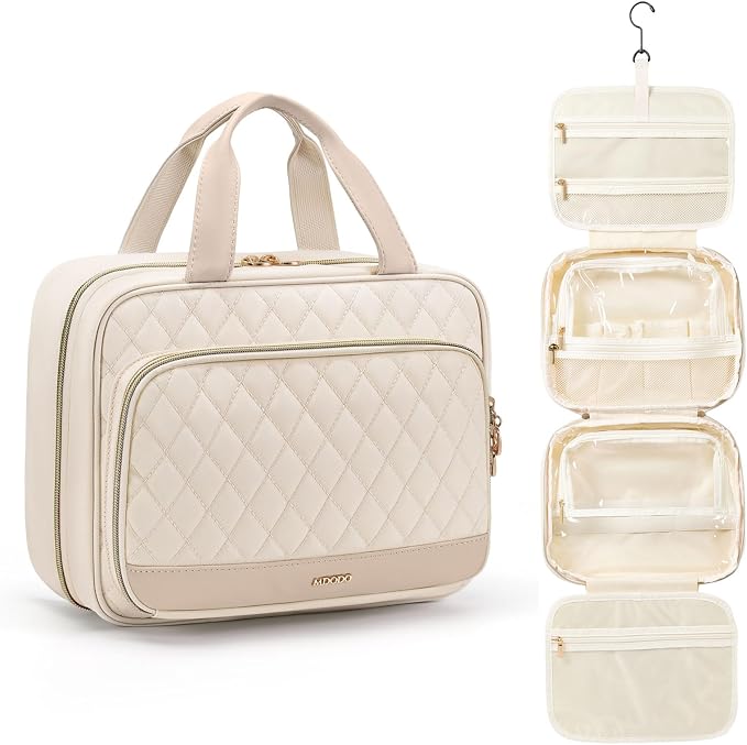 Travel Toiletry Makeup Bag for Women Hanging Toiletry Bag Cosmetic Organizer by MDODOStore