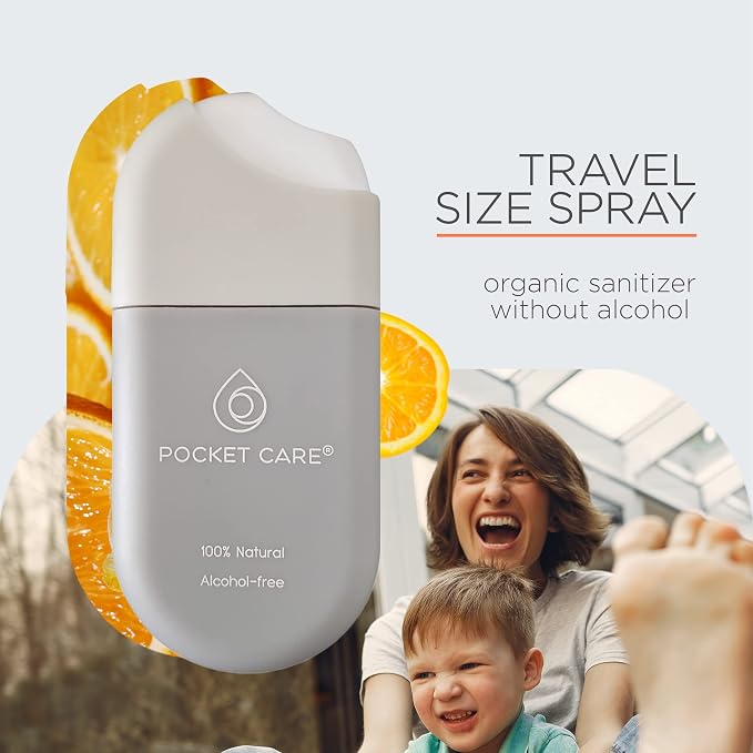 POCKET CARE | 2 Pack Orange Hand Sanitizer Spray 15 ml - Image 7