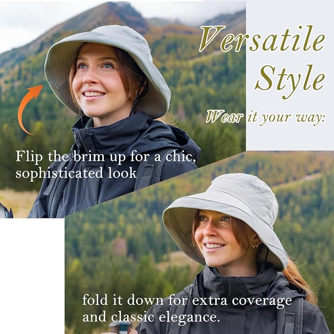 TOP-EX XL/XXL Women’s Wide Brim Bucket Sun Hat - Image 2