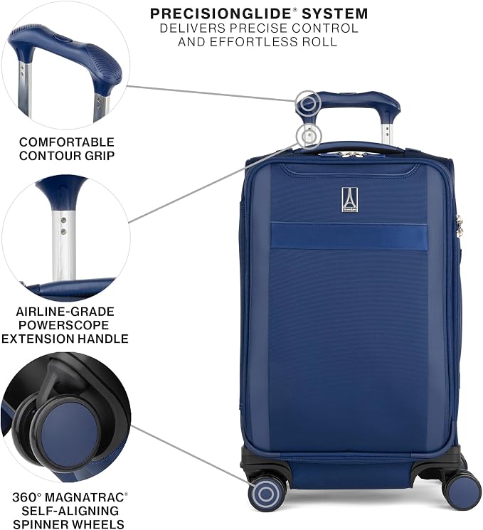 Travelpro VersaPack+ Lightweight Softside Expandable Carry on Luggage, 8 - Image 2