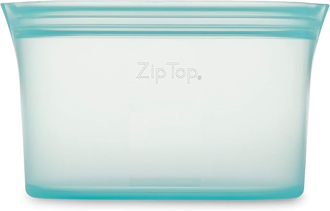 Zip Top Reusable Food Storage Bags | Small Dish | Silicone Meal Prep Container - Image 2