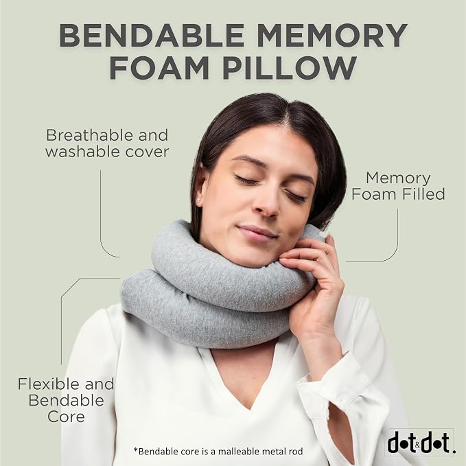 Dot&Dot Twist Memory Foam Travel Pillow - Image 5