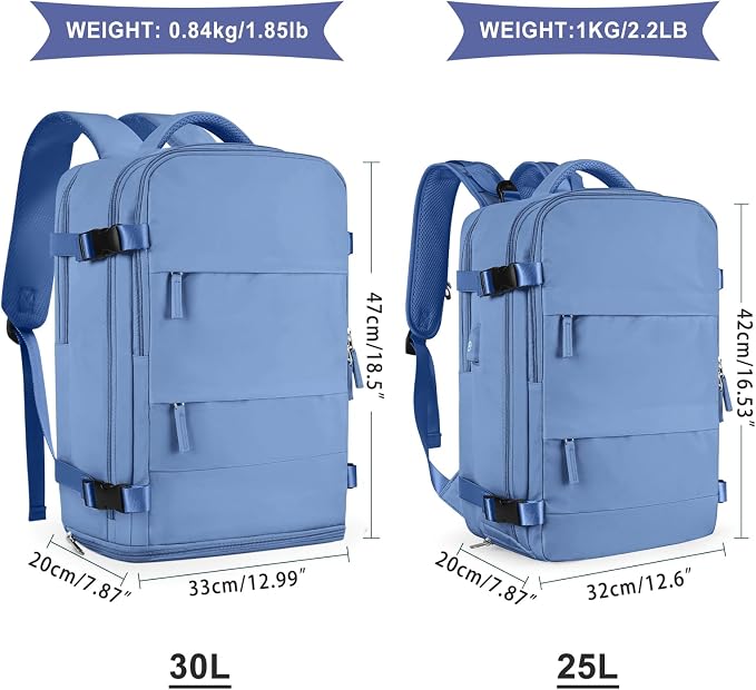 coowoz Large Travel Backpack For Women Men, Carry On Backpack Flight Approved - Image 3