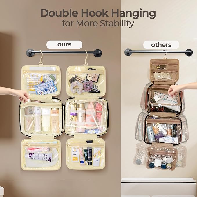 Hanging Travel Toiletry Bag for Women Detachable Toiletry Bag - Image 5