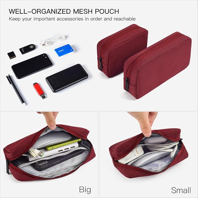 imComor Universal Electronics Accessories Case Bag, Power Adapter, Laptop Mouse - Image 3