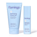 Flamingo Pubic Hair Shaving Skin Care Set, Exfoliating Shaving Gel by Flamingo