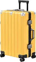 Krute Luggage 24 Inch Aluminum Frame Zipperless Suitcase by Krute