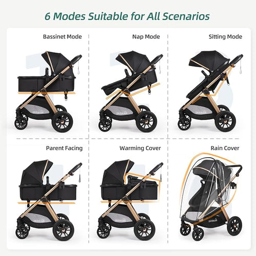6-in-1 Convertible Baby Stroller - Image 2