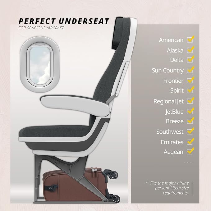 Verage Underseat Carry On Luggage - Image 6