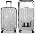 Clear PVC Luggage Cover, Waterproof Dustproof Anti-Scratch Suitcase Protector by ZOLLEFY