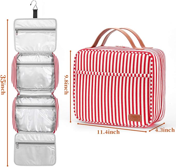 Hanging Travel Toiletry Bag, Large Capacity Cosmetic Travel Toiletry Organizer - Image 3