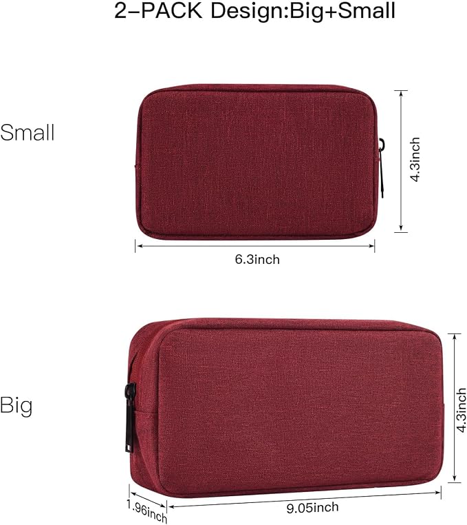 imComor Universal Electronics Accessories Case Bag, Power Adapter, Laptop Mouse - Image 2