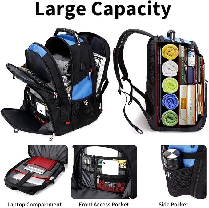 SHRRADOO Extra Large 50L Travel Laptop Backpack - Image 5