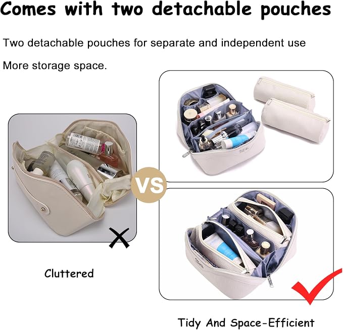 BOYATU Travel Makeup Bag for Women: Cosmetic Organizer Bag - Image 6