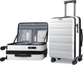 KROSER Carry On Luggage with Spinner Wheels & Built-in TSA Lock, Expandable Top by KROSER