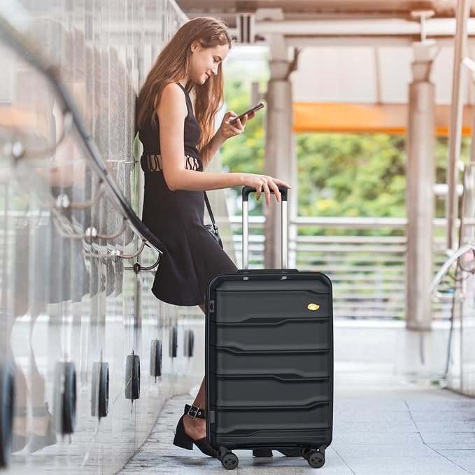 24 Inch Luggage with Spinner Wheels, Hard Shell Suitcase, Lightweight PP - Image 9