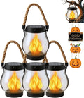 Solar Lantern Outdoor Lights, Flickering LED by Vimchaw
