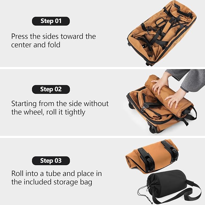 110L/140L Expandable Soft-Sided Foldable Duffle Bag - Image 3