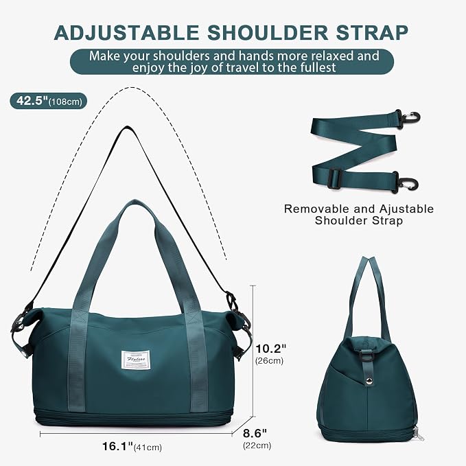 Travel Duffel Bag, Sports Tote Gym Bag, Shoulder Weekender Overnight Bag - Image 3