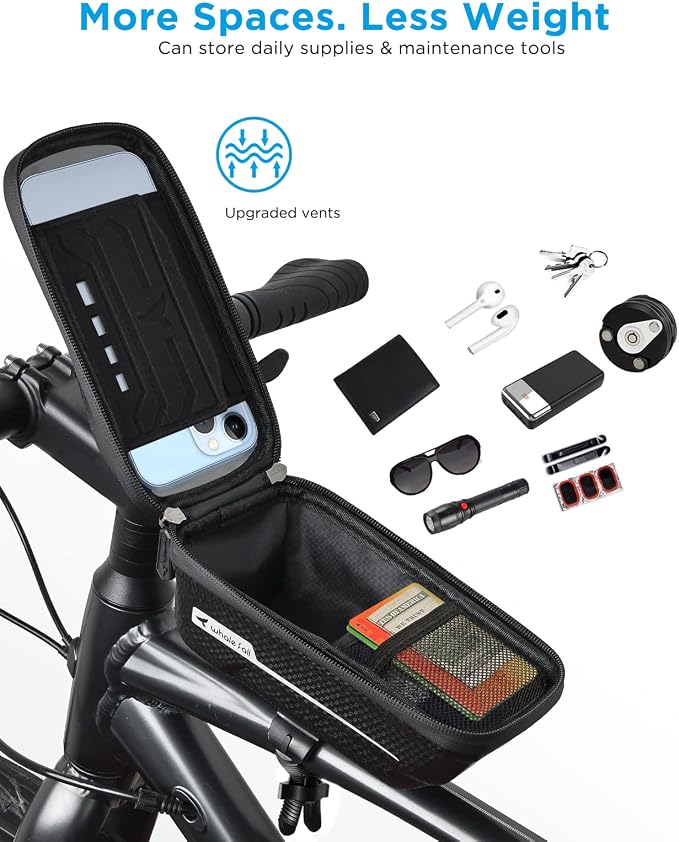 whale fall Quick Release Bike Frame Bag - Image 5