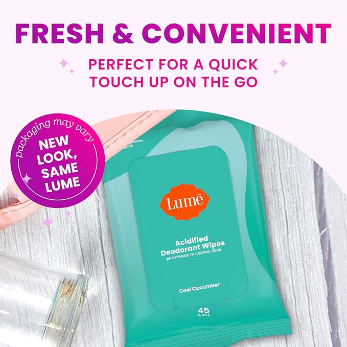 Lume Acidified Deodorant Wipes - Image 9