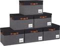 GhvyenntteS Storage Bins with Lids 6 Pack, Large Storage Baskets with Lid and 3 by GhvyenntteS