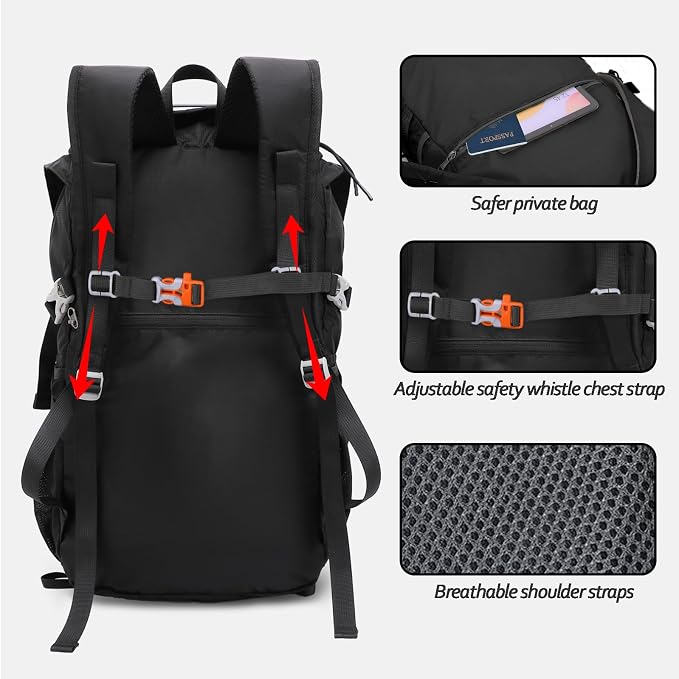 Seektop 20L Ultra Lightweight Waterproof Hiking Backpack Small Outdoor Foldable - Image 2