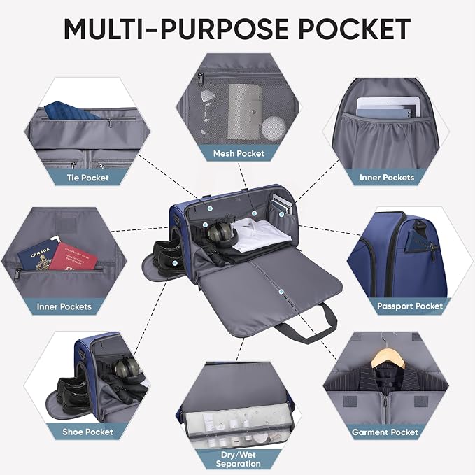 BALEINE Convertible Garment Bag - Image 3