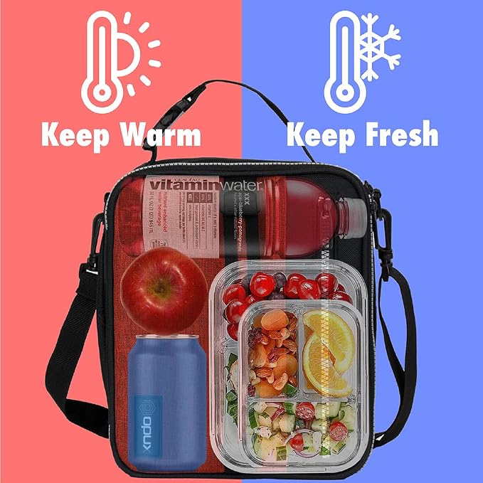 opux Insulated Lunch Box for Men Women Adult, Compact Lunch Bag for Kids Boy - Image 8