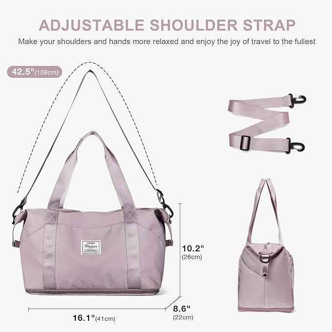 Travel Duffel Bag, Sports Tote Gym Bag, Shoulder Weekender Overnight Bag - Image 3