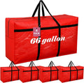 4 Pcs 66 Gallon Large Moving Bags by Clysee