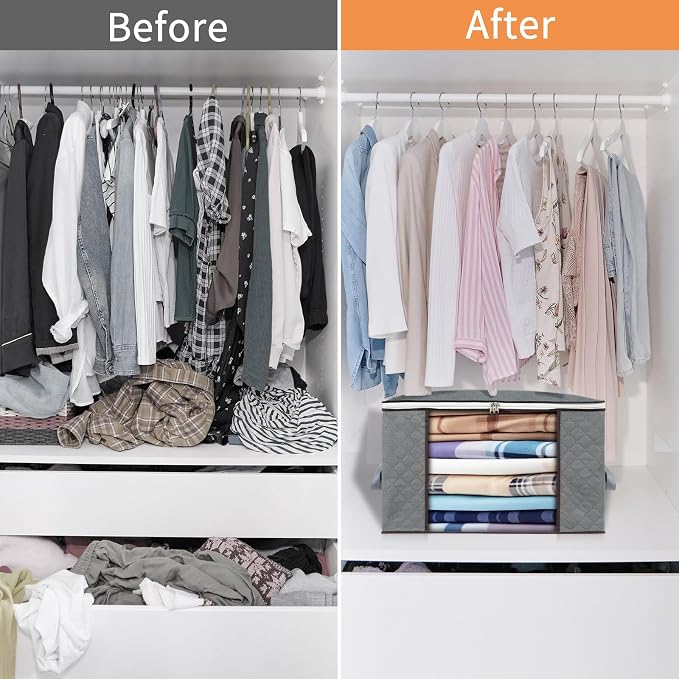 combocube 6 Pack Closet Organizers and Storage Containers, Clothes Storage Bins - Image 6