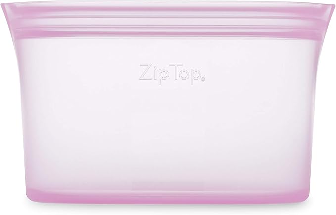 Zip Top Reusable Food Storage Bags | Small Dish | Silicone Meal Prep Container - Image 2