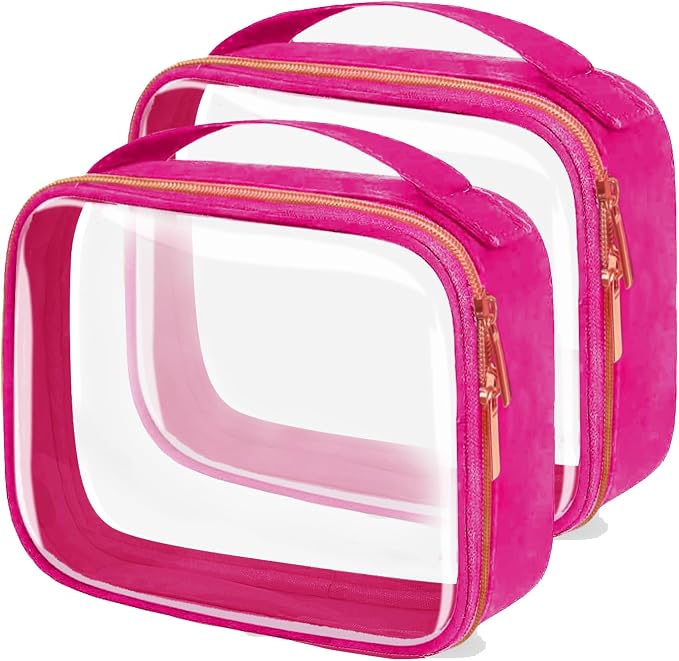 Travel Toiletry Bag, 2 Pack Clear Makeup Bags by FAYORORY