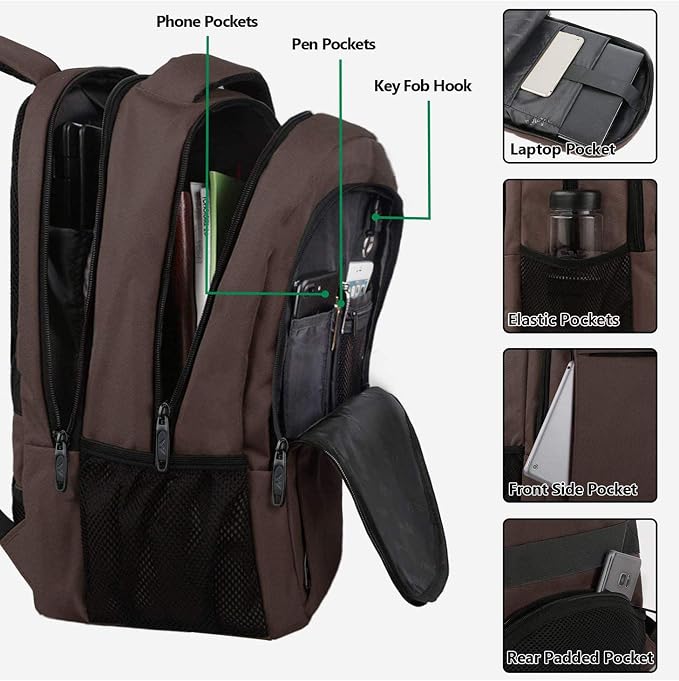 MATEIN 15-inch Laptop Backpack, School Backpack - Image 6