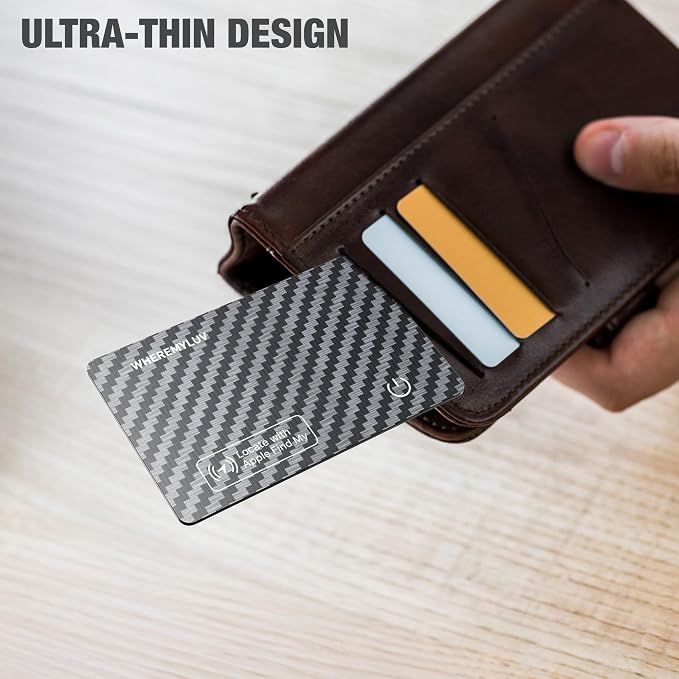 WHEREMYLUV-Item-Finder-for-Wallet, Ultra Thin Bluetooth Tracker Card Compatible - Image 2