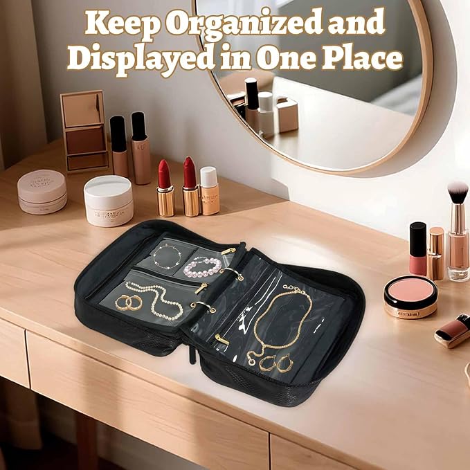 Travel Jewelry Organizer Case, Jewelry Storage Bag - Image 7