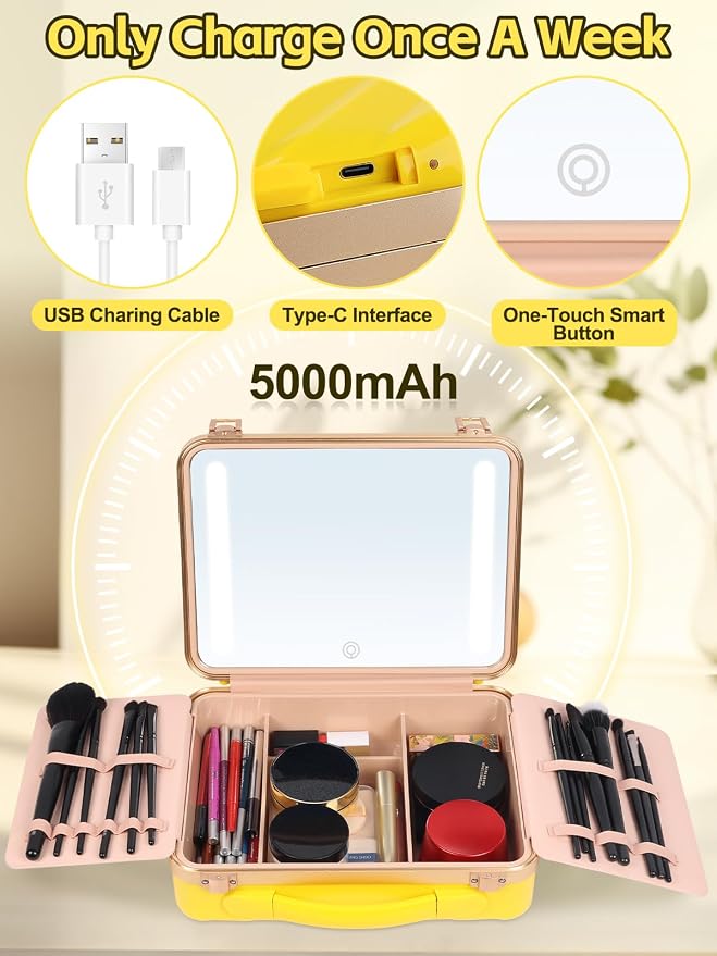 Kalolary Travel Makeup Train Cases - Image 6