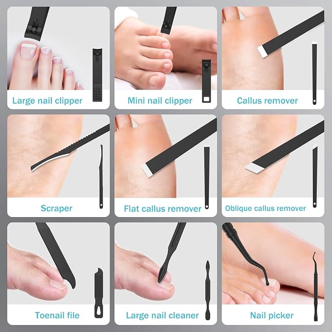 Professional Manicure Pedicure Set, Nail Clipper Kit, Nail Clippers Set - Image 7