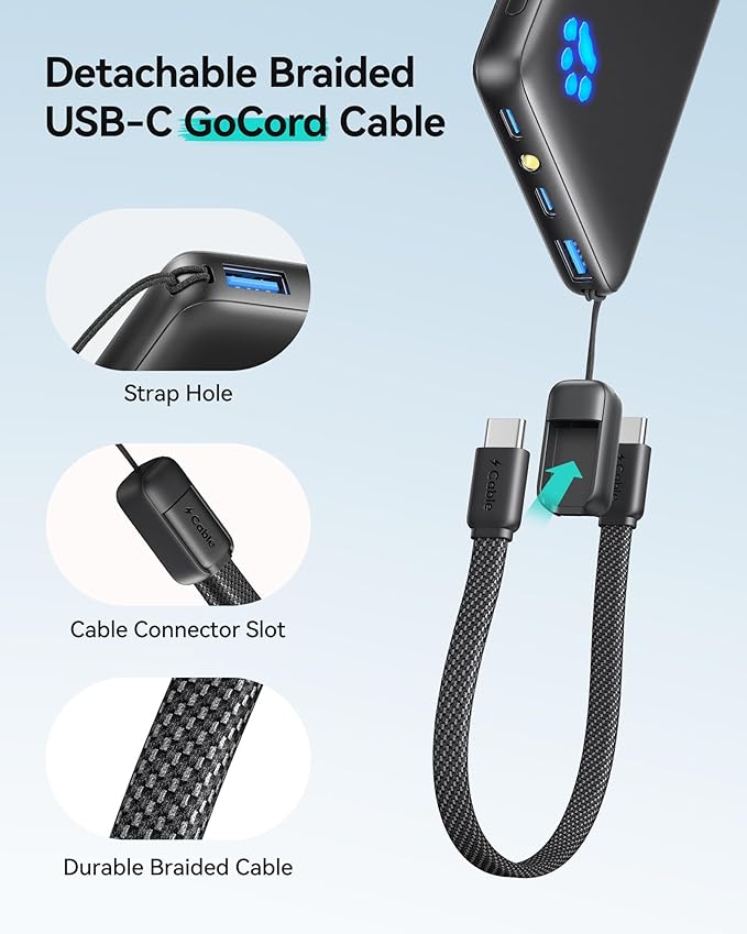 INIU Portable Charger, Ultra Slim 10000mAh 45W PD Power Bank, USB C in&Out Fast - Image 4