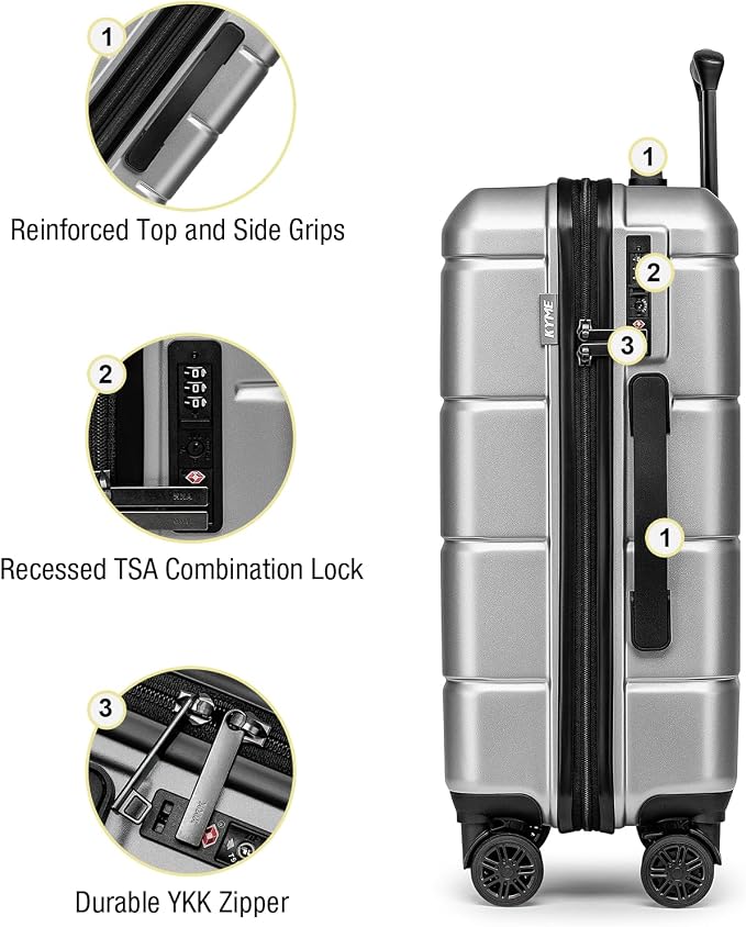 KYME Suitcases with Wheels Hardshell 30 Inch Luggage TSA Approved Large Checked - Image 5