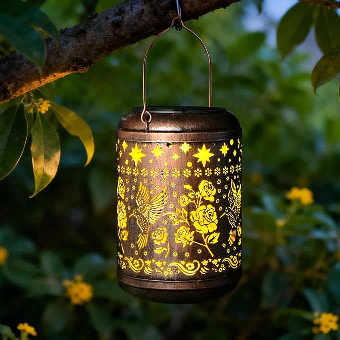 Solar Lanterns Outdoor Waterproof Hummingbird Christmas Garden Decor - Image 5