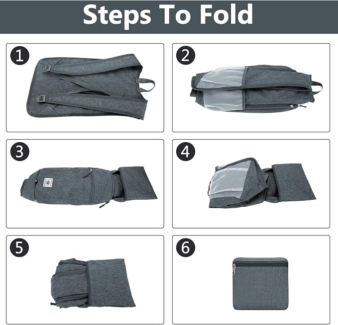 Esup 15L Lightweight Hiking Backpack Foldable Small Travel Backpack Packable - Image 5
