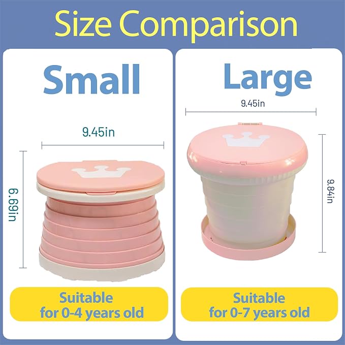 SunnySmile Travel Potty for Toddler, Portable and Foldable Toilet, Apply to - Image 2